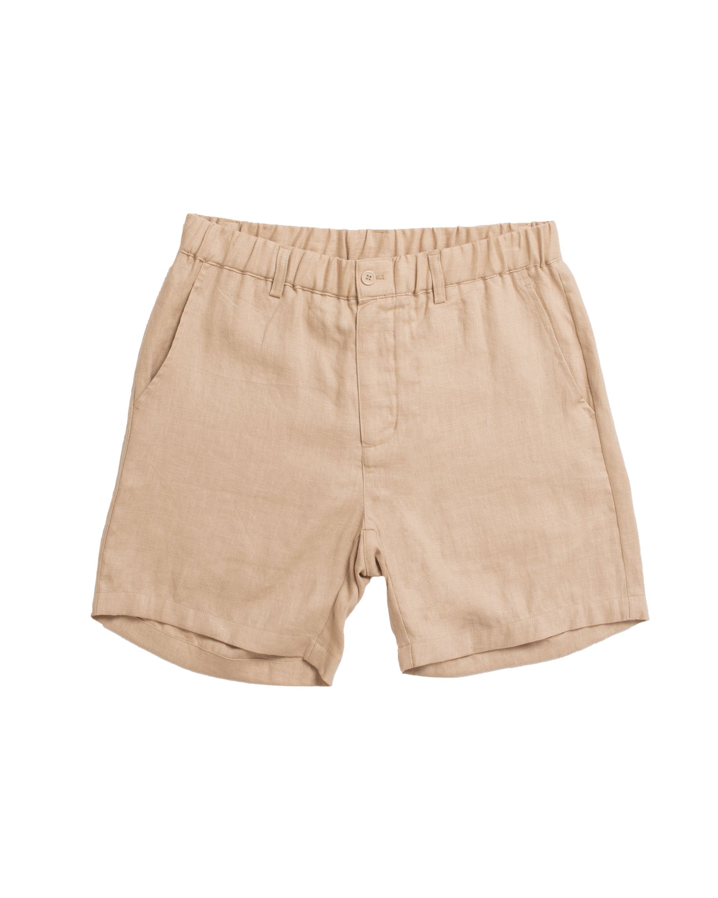 DESTii Camel Linen Shorts