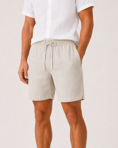 Natural Linen Shorts