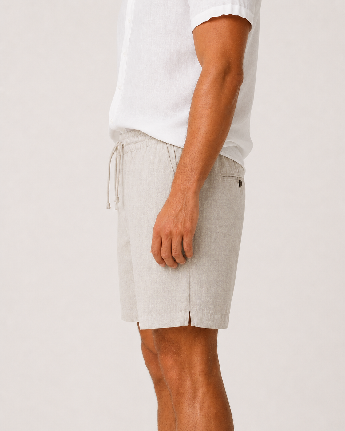 Natural Linen Shorts