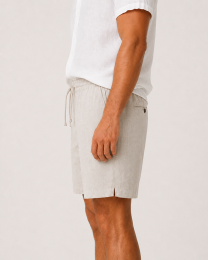 Natural Linen Shorts