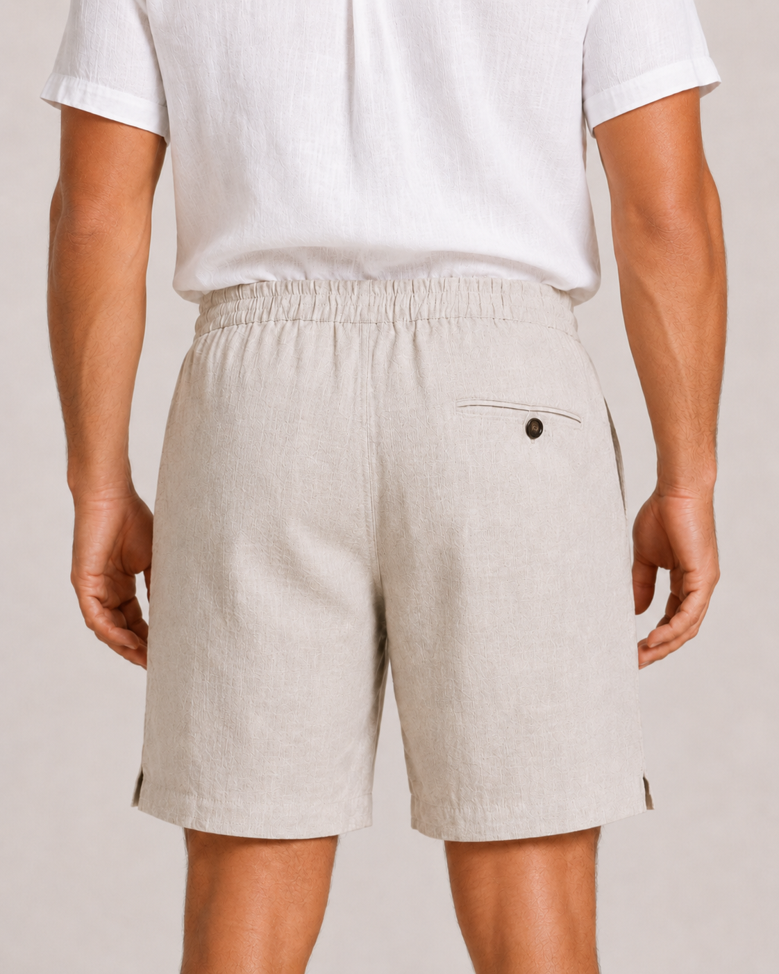 Natural Linen Shorts