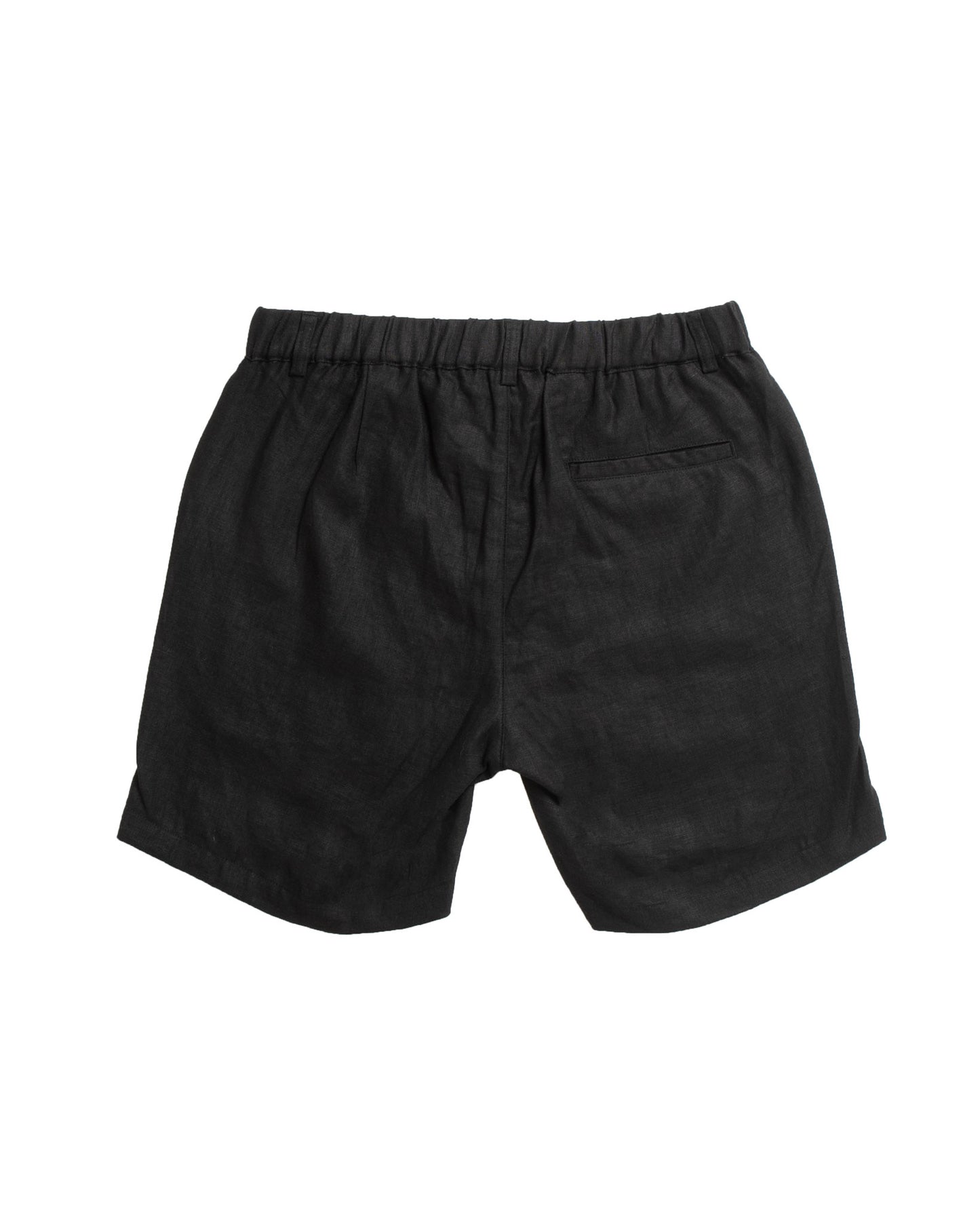 DESTii Black Linen Shorts